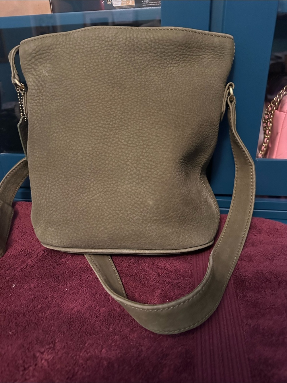 Vintage Coach 4933 Dark Sage Nubuc